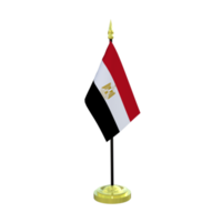 egypten flaggstång isolerat 3d tolkning png