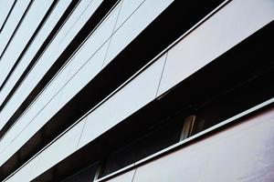 Modern building facade with geometric pattern photo