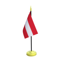 Oostenrijk vlaggenmast geïsoleerd 3d renderen png