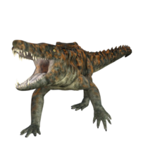 uberabasuchus dinosauro isolato 3d rendere png