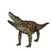 uberabasuchus dinosaurus geïsoleerd 3d geven png