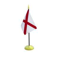 Alabama flagpole isolated 3d rendering png