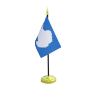 Antartica flagpole isolated 3d rendering png