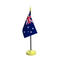 Australia asta de bandera aislado 3d representación png
