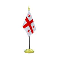 Georgia flagpole isolated 3d rendering png