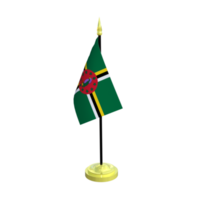 dominica vlaggenmast geïsoleerd 3d renderen png