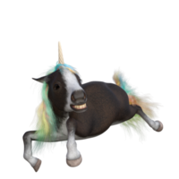 Cute horse 3d render png