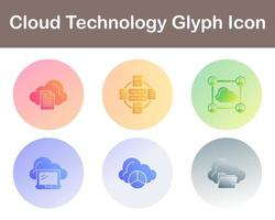 Cloud Technology Vector Icon Set