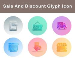 Sale And Discount Vector Icon Set