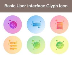 Basic User Interface Vector Icon Set