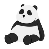 panda linda ilustración png