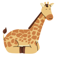 girafa fofa ilustração png