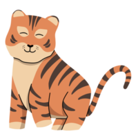 tigre fofa ilustração png