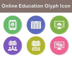 Online Education Vector Icon Set