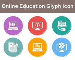 Online Education Vector Icon Set