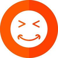 Grin Squint Vector Icon Design