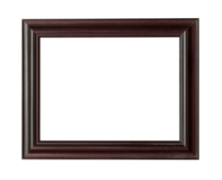 Empty photo frame on isolate on transparent background. Png realistic design element.