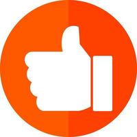 Thumbs Up Vector Icon Design