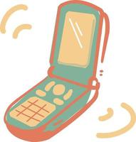 Flip Phone with Macro Simple Artstyle vector