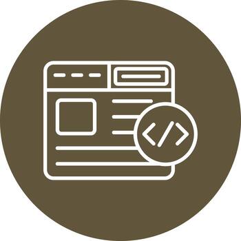icono de vector de codificación web