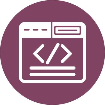 icono de vector de codificación web