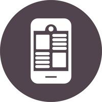 Mobile App Vector Icon