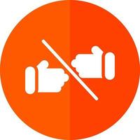 Handshake Slash Vector Icon Design