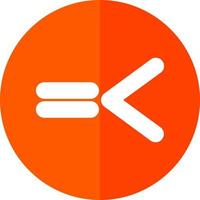 Less Than Equal Vector Icon Design