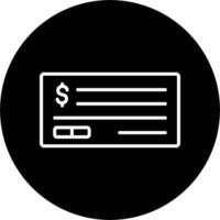 Cheque Vector Icon