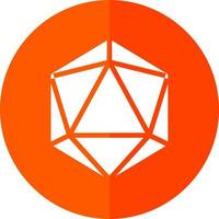 Dice D20 Vector Icon Design