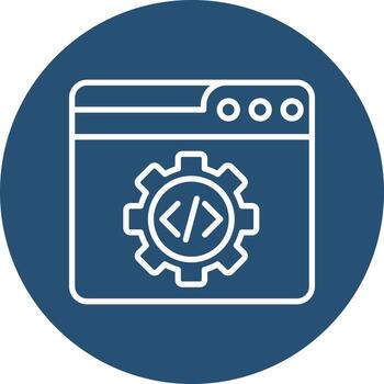 web código mejoramiento vector icono