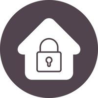 hogar seguridad vector icono