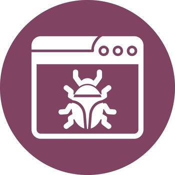 web error vector icono