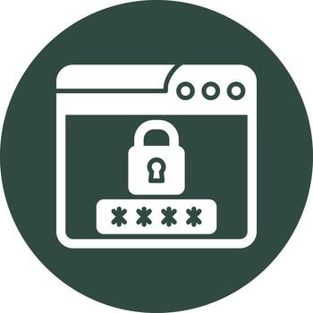 Web Password Vector Icon