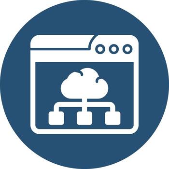 Page Cloud Computing Vector Icon