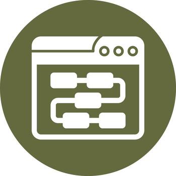 Web Algorithm Vector Icon