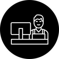 Cashier Vector Icon