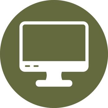 icono de vector de computadora