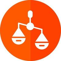 Balance Scale Right Vector Icon Design