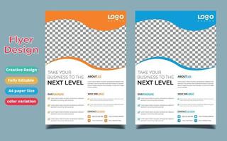 Business brochure flyer design layout template A4, blur background, Template vector design for Magazine, Poster, Corporate Presentation, Portfolio, Flyer infographic, layout