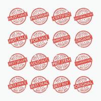 Grunge Stamp collection vector