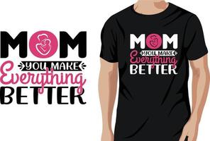 esta madres día imprimible camiseta diseño vector