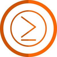 Greater Than Vector Icon Design