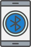 icono de vector de bluetooth