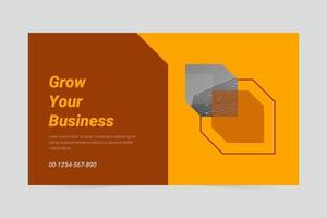 Simply Grow Your Business Social Cover Design vector