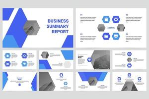 Blue Modern Business Summary Presentation