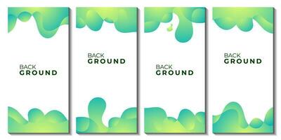 abstract background fluid green gradient vector