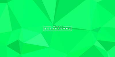 abstract green background with triangle vector