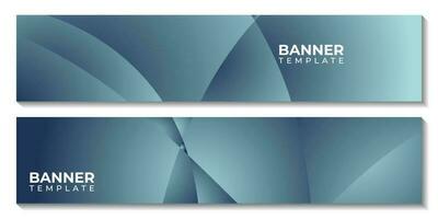 set of banner template with wave colorful vector