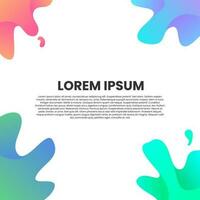 abstract colorful gradient background template vector